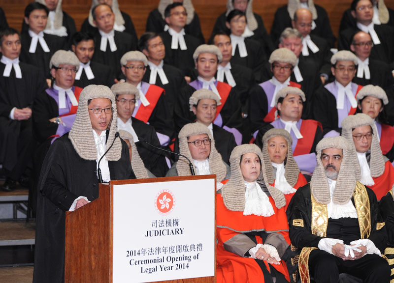Secretary for Justice speaks at Ceremonial Opening of the Legal Year 2014