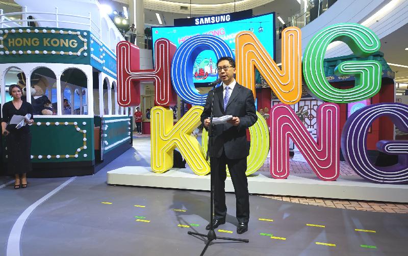 The Secretary for Justice, Mr Rimsky Yuen, SC, speaks at the opening ceremony of the “Hong Kong Live in Bangkok” presented by the Hong Kong Tourism Board in Bangkok, Thailand, today (October 6).