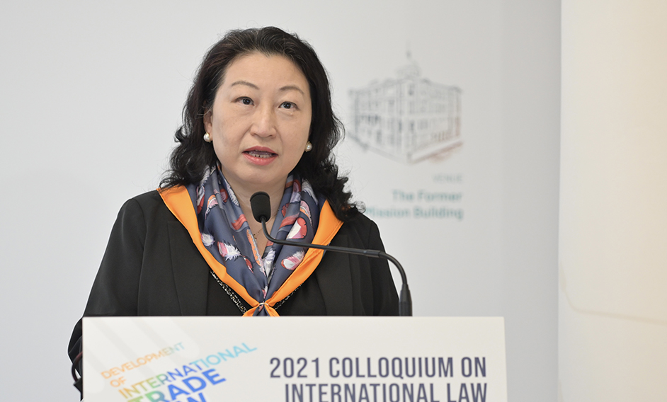 SJ speaks at 2021 Colloquium on International Law