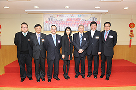 Mr. Benedict Lai, Law Officer, (Civil Law)(third from the right) witnessed the Co-operation Agreement signing ceremony for the Free Mediation Service Pilot Scheme for Building Management jointly organised by the Home Affairs Department, the Hong Kong Mediation Centre and the Hong Kong Mediation Council on 25 February 2015.
