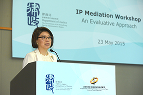 Debriefing of Mock Mediation by Ms Winnie Tam, SC at the IP Mediation Workshop on 23 May 2015.